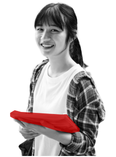 pcを持った女性